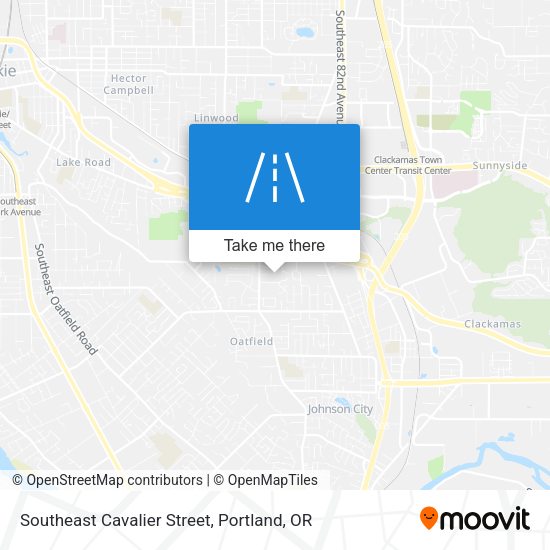 Southeast Cavalier Street map