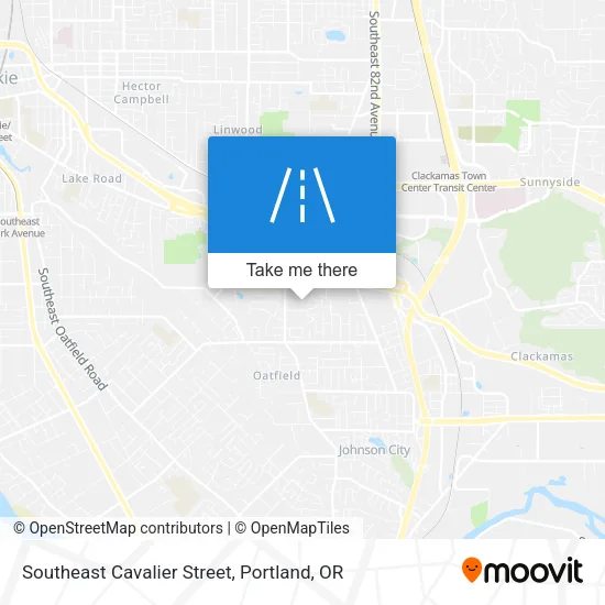 Southeast Cavalier Street map