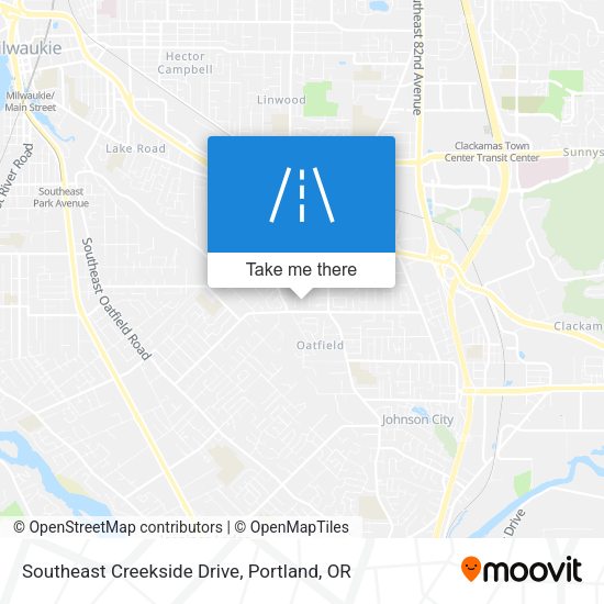 Southeast Creekside Drive map