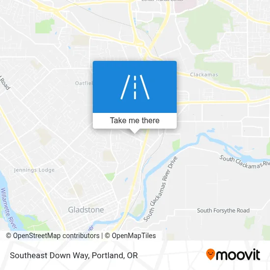 Southeast Down Way map