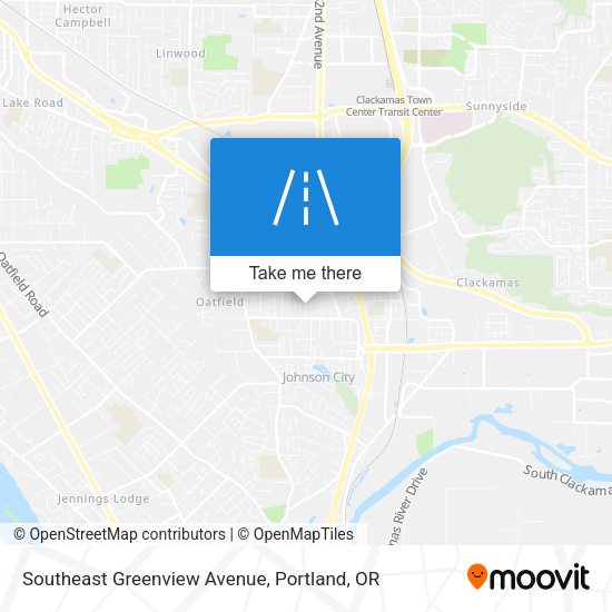 Southeast Greenview Avenue map