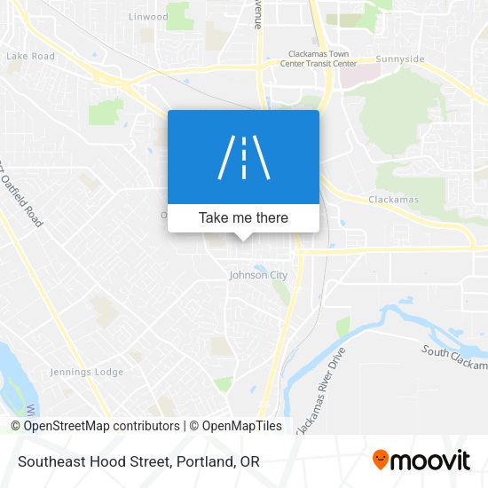 Southeast Hood Street map