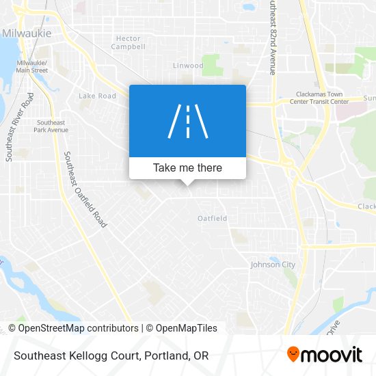 Southeast Kellogg Court map