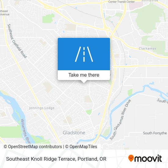 Southeast Knoll Ridge Terrace map