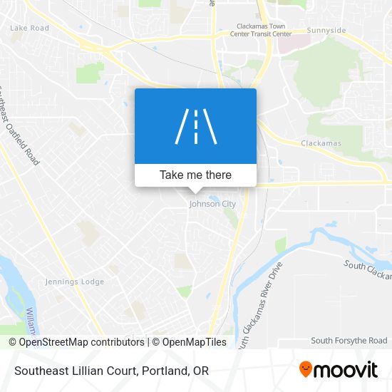 Southeast Lillian Court map
