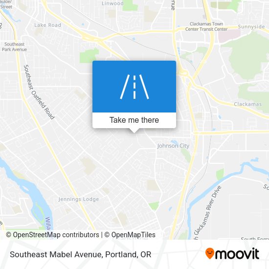 Southeast Mabel Avenue map