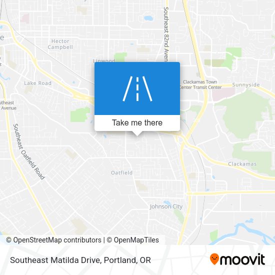Southeast Matilda Drive map