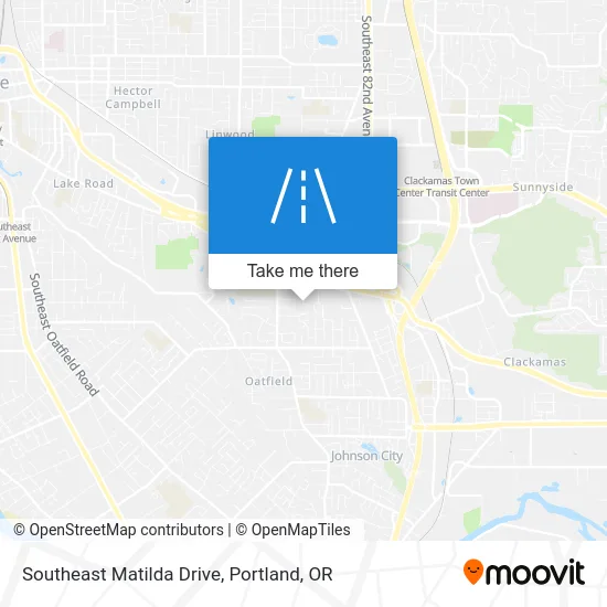 Southeast Matilda Drive map