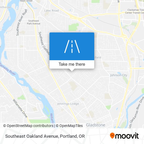 Southeast Oakland Avenue map