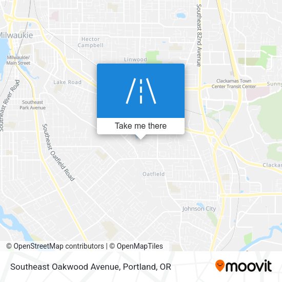 Southeast Oakwood Avenue map
