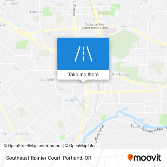 Southeast Rainier Court map