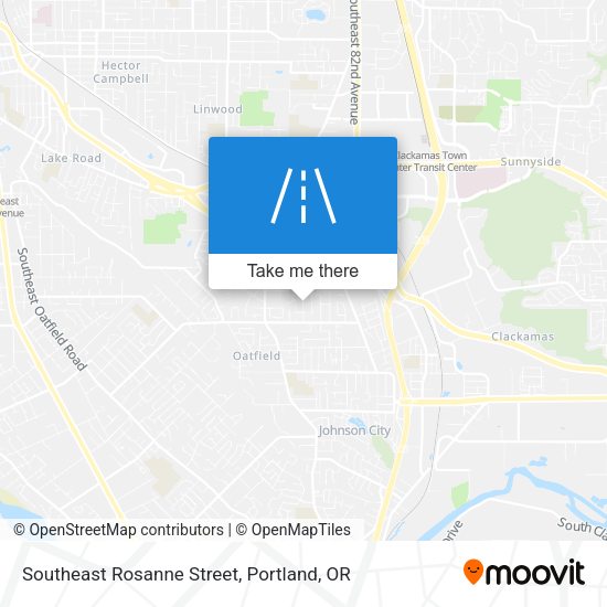 Southeast Rosanne Street map