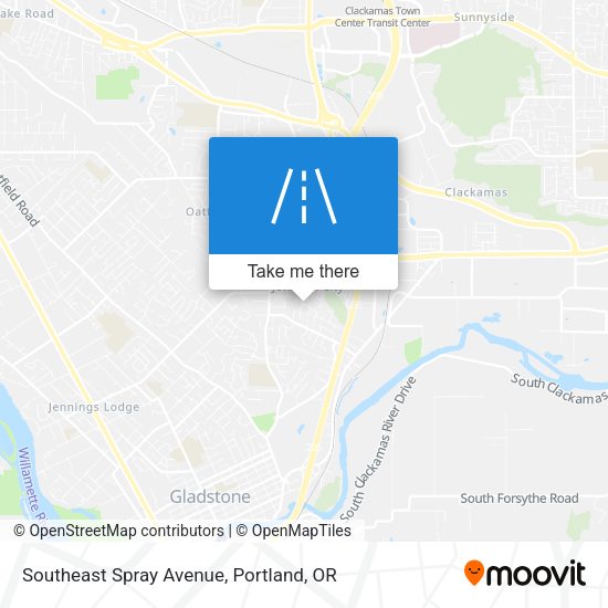 Southeast Spray Avenue map
