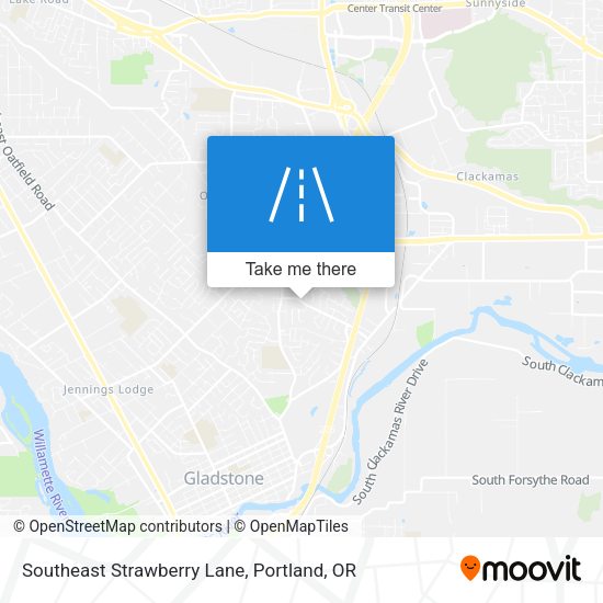 Southeast Strawberry Lane map