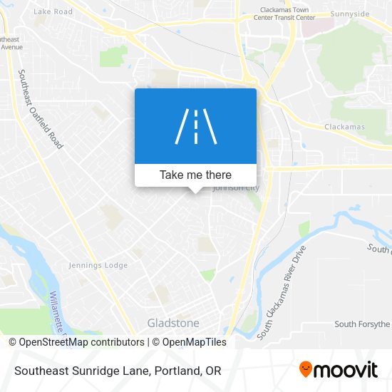 Southeast Sunridge Lane map