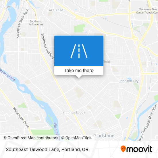 Southeast Talwood Lane map