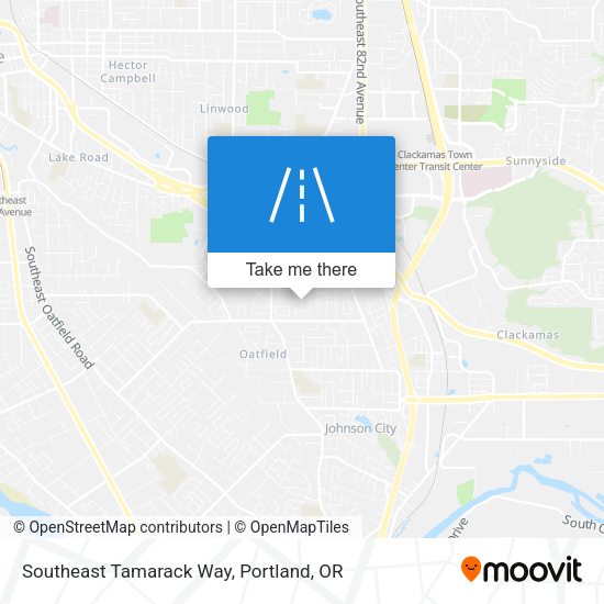 Southeast Tamarack Way map