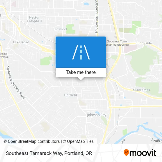 Southeast Tamarack Way map