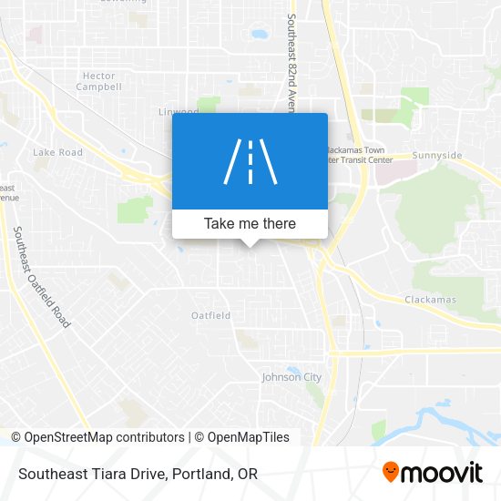 Southeast Tiara Drive map
