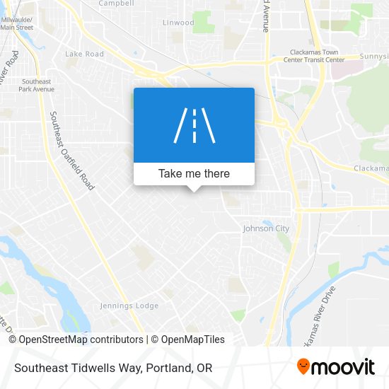 Southeast Tidwells Way map