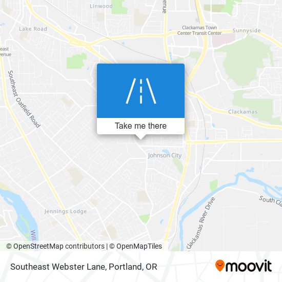 Southeast Webster Lane map