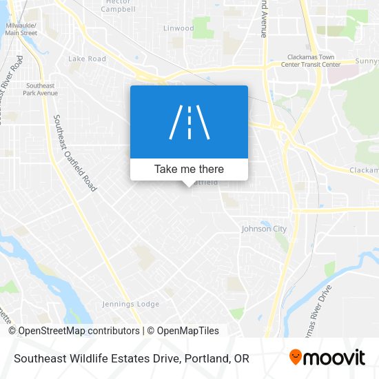 Southeast Wildlife Estates Drive map