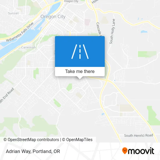 Adrian Way map