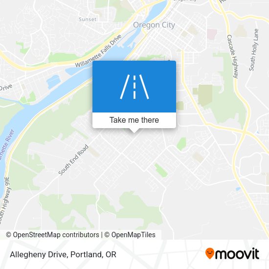 Allegheny Drive map