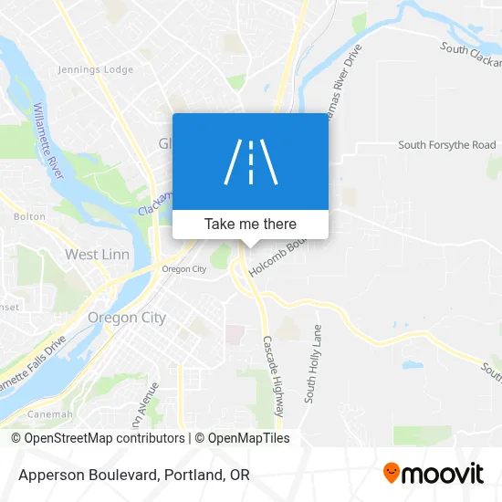 Apperson Boulevard map