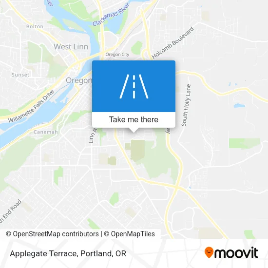 Applegate Terrace map