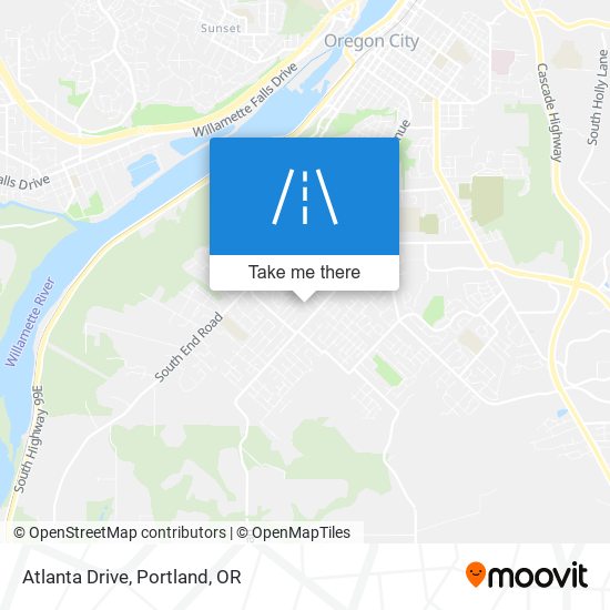 Atlanta Drive map