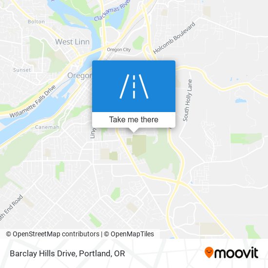 Barclay Hills Drive map