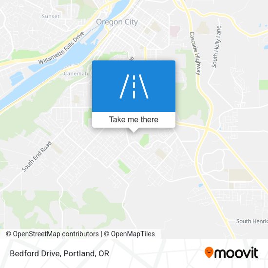 Bedford Drive map