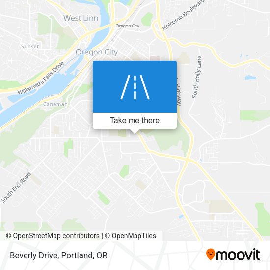 Beverly Drive map