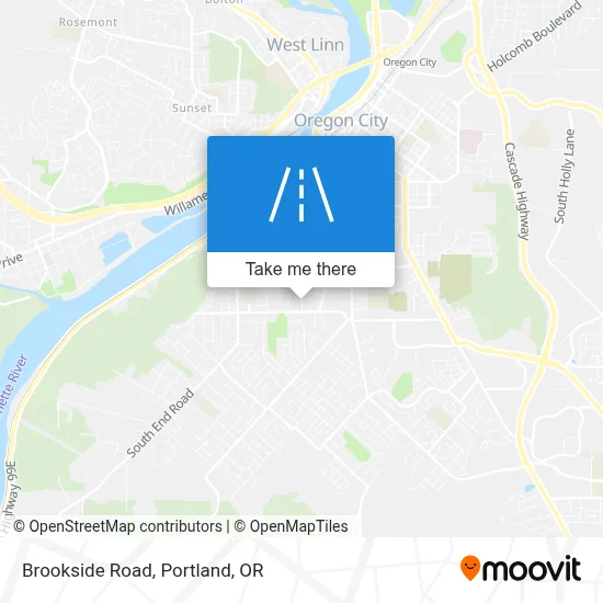 Brookside Road map