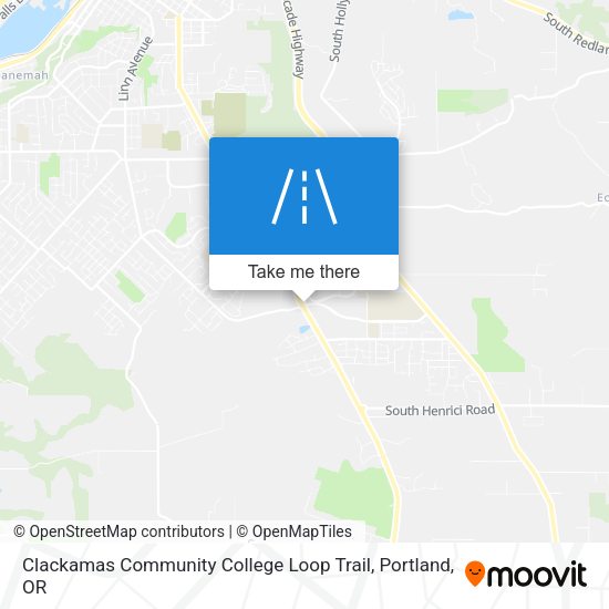 Clackamas Community College Loop Trail map