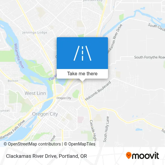 Clackamas River Drive map