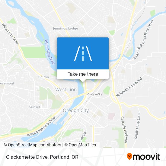 Mapa de Clackamette Drive