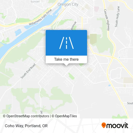 Coho Way map