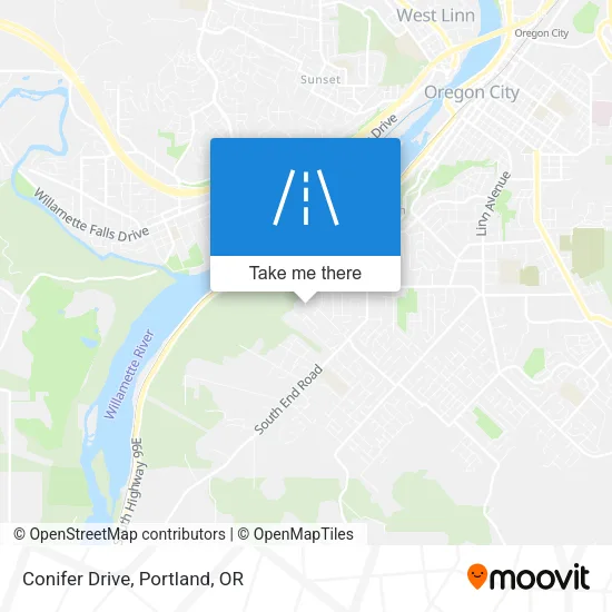 Conifer Drive map