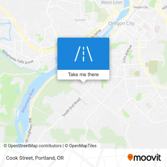 Cook Street map