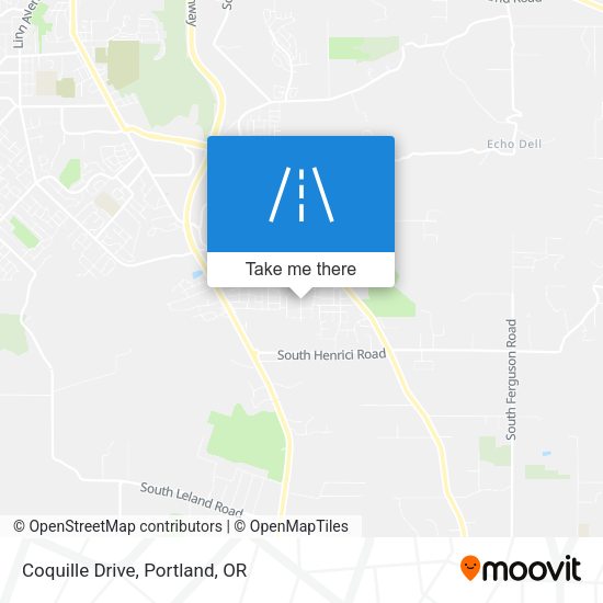 Mapa de Coquille Drive