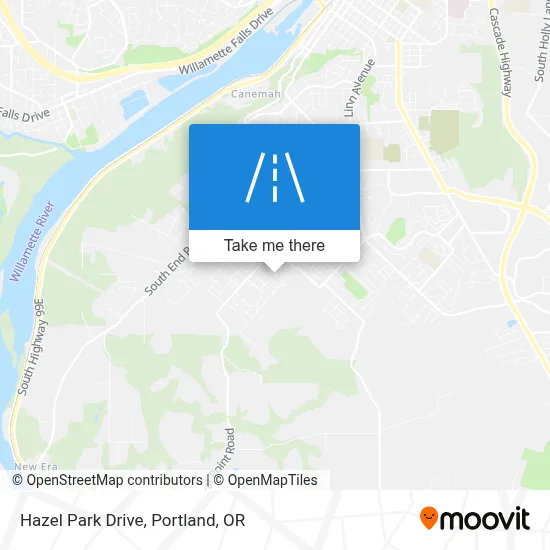 Hazel Park Drive map