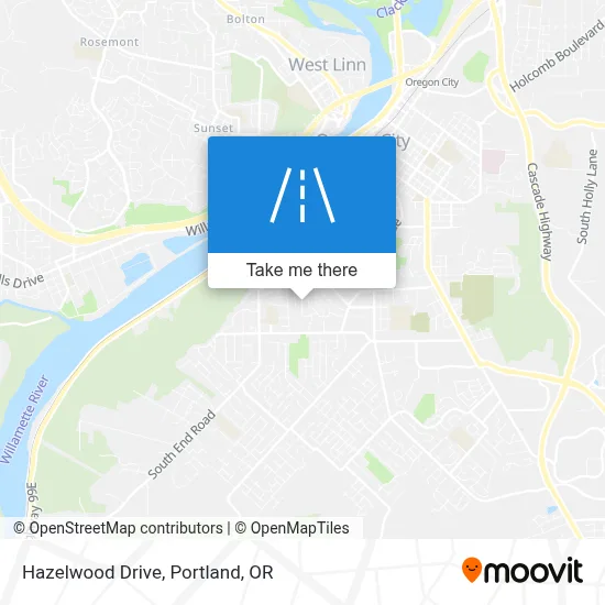 Hazelwood Drive map