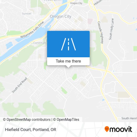 Mapa de Hiefield Court