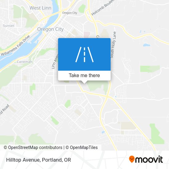 Mapa de Hilltop Avenue