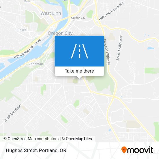 Mapa de Hughes Street