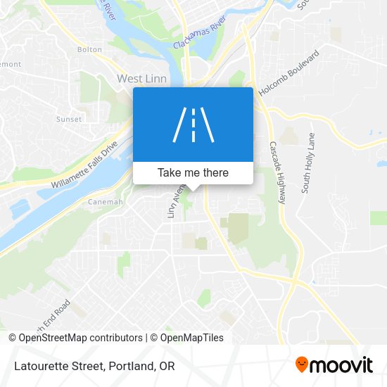 Mapa de Latourette Street