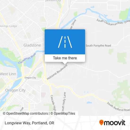 Longview Way map