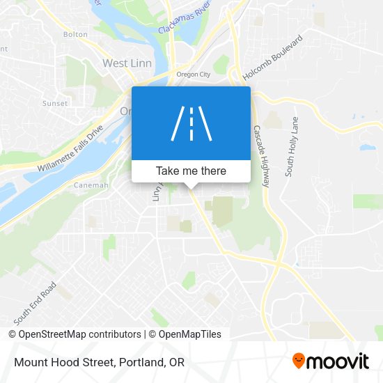 Mapa de Mount Hood Street